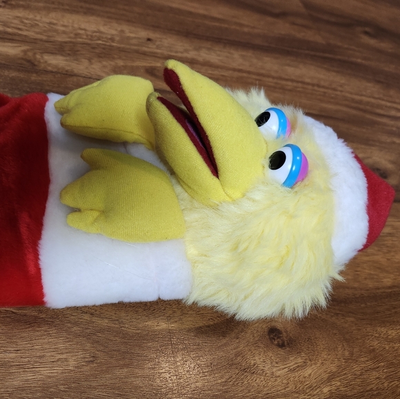 Vintage Sesame Street BIG BIRD Plush Furry Christmas Stocking ~ Jim Henson - Picture 4 of 5